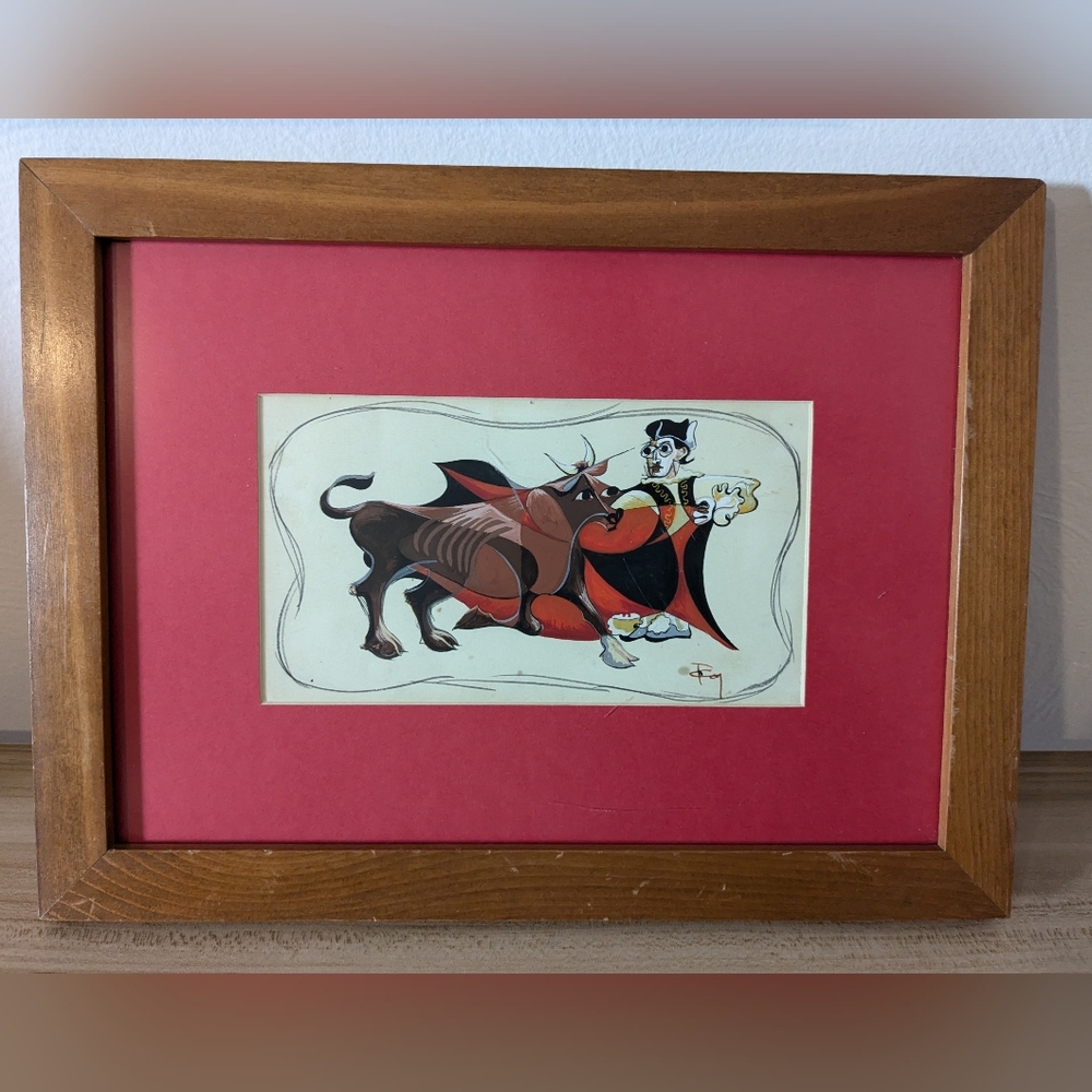 Matador Framed Art Signed